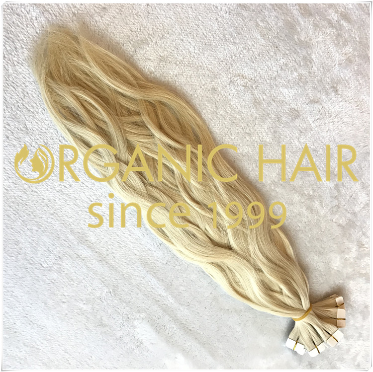 #60 natural straight tape in hair extensions CNY022